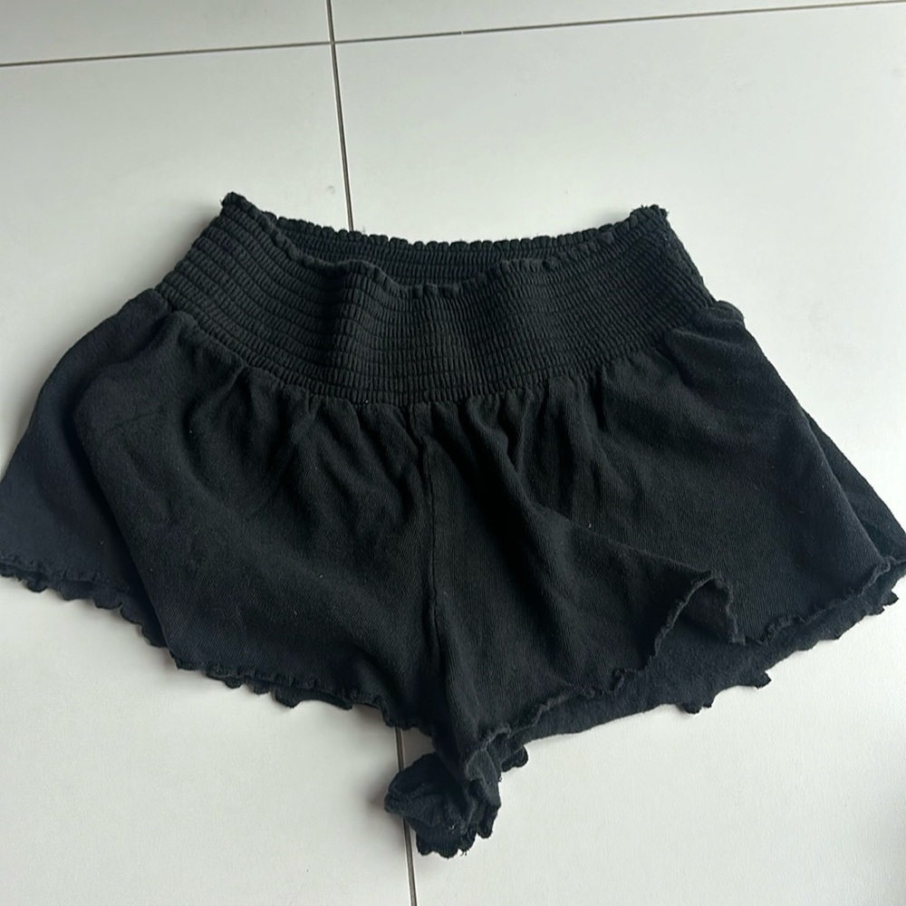 Out from Under Black Flowy Shorts